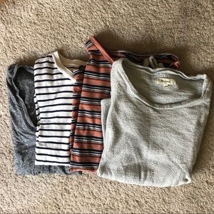 Madewell T-shirt Bundle! 4 t’s All size Small